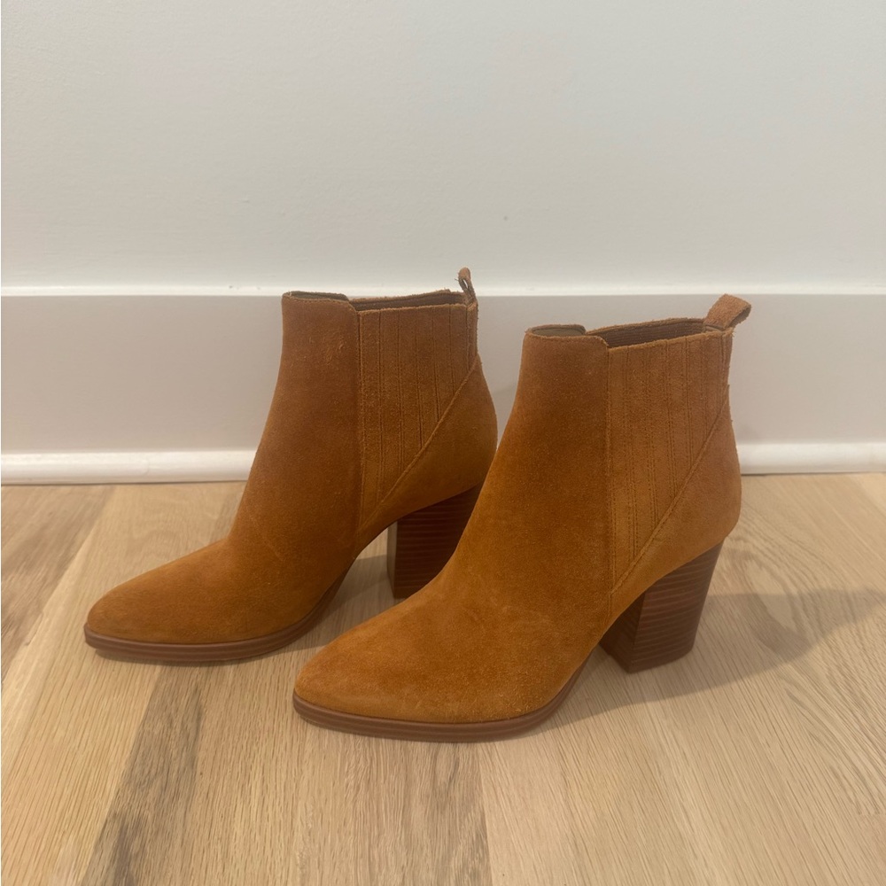 Marc Fisher Cognac Alva Boot Size 6.5